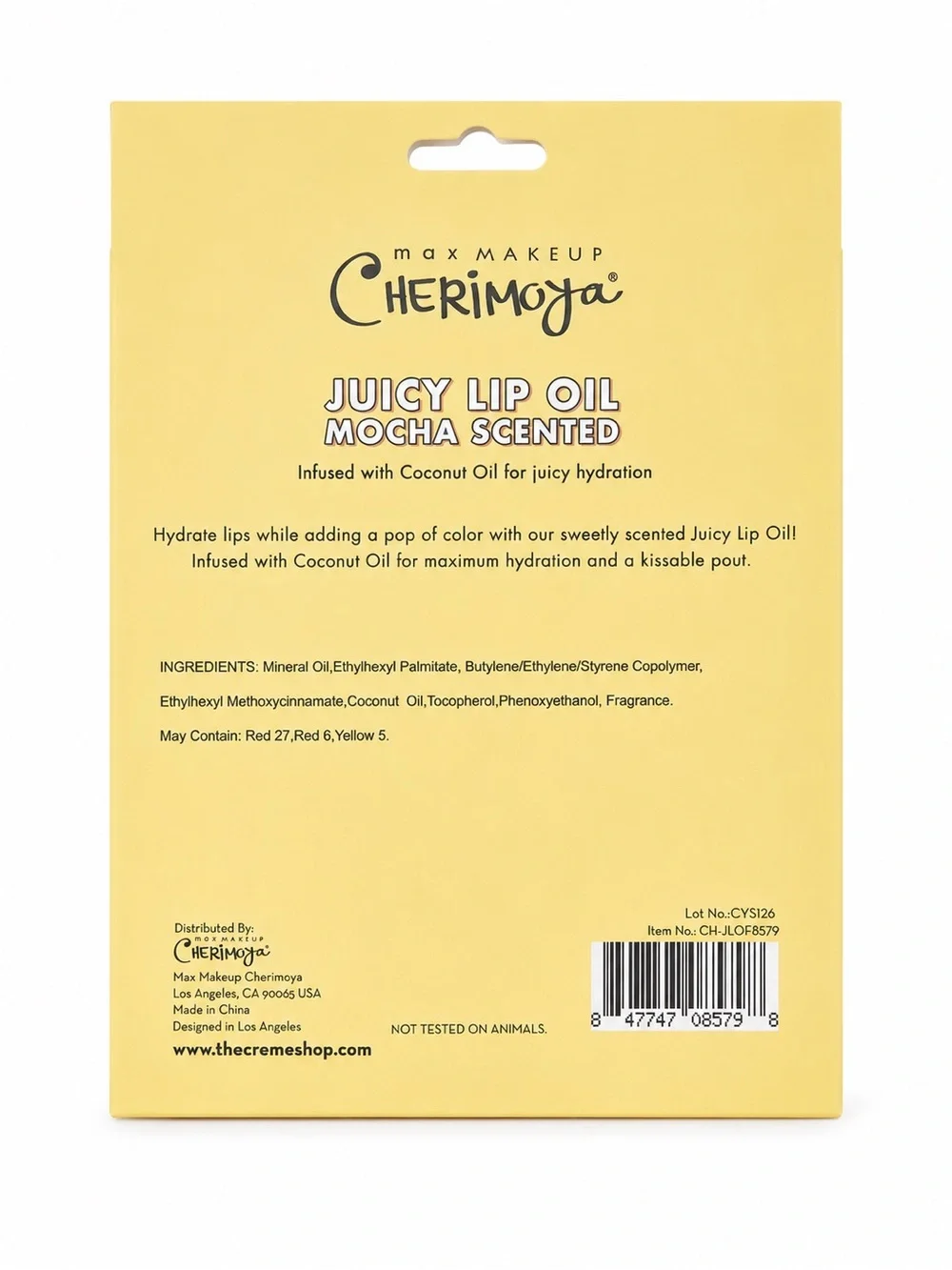 Cherimoya Juicy Lip Oil Set of 3 Mocha Scented Hydrating Gloss Gift Beauty